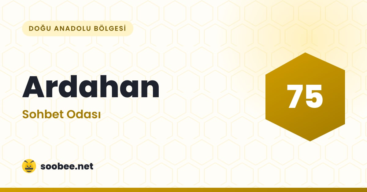 Ardahan Sohbet — oda görseli