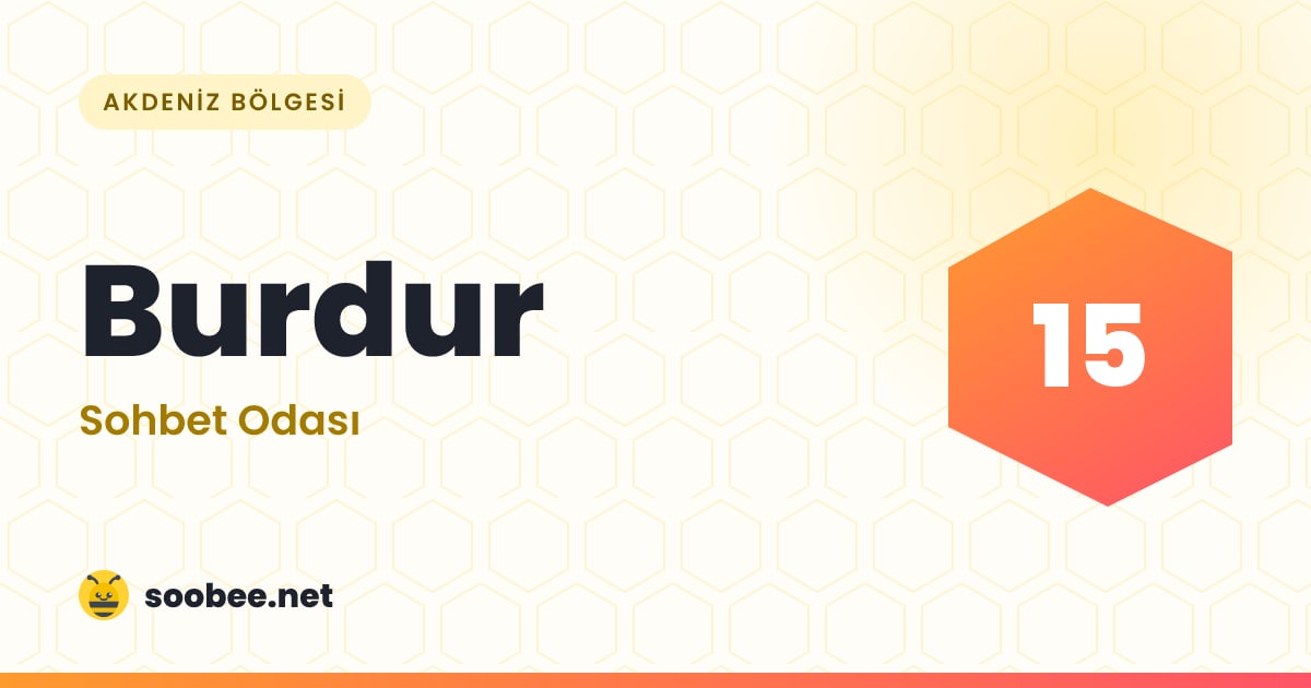 Burdur Sohbet — oda görseli