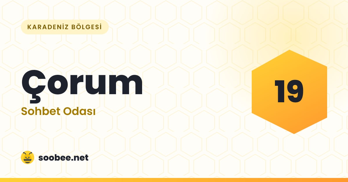 Çorum Sohbet — oda görseli
