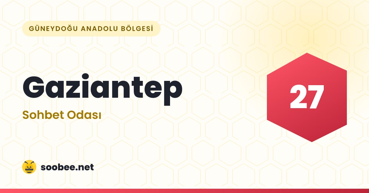 Gaziantep Sohbet — oda görseli