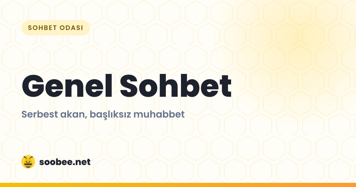 Genel Sohbet — oda görseli
