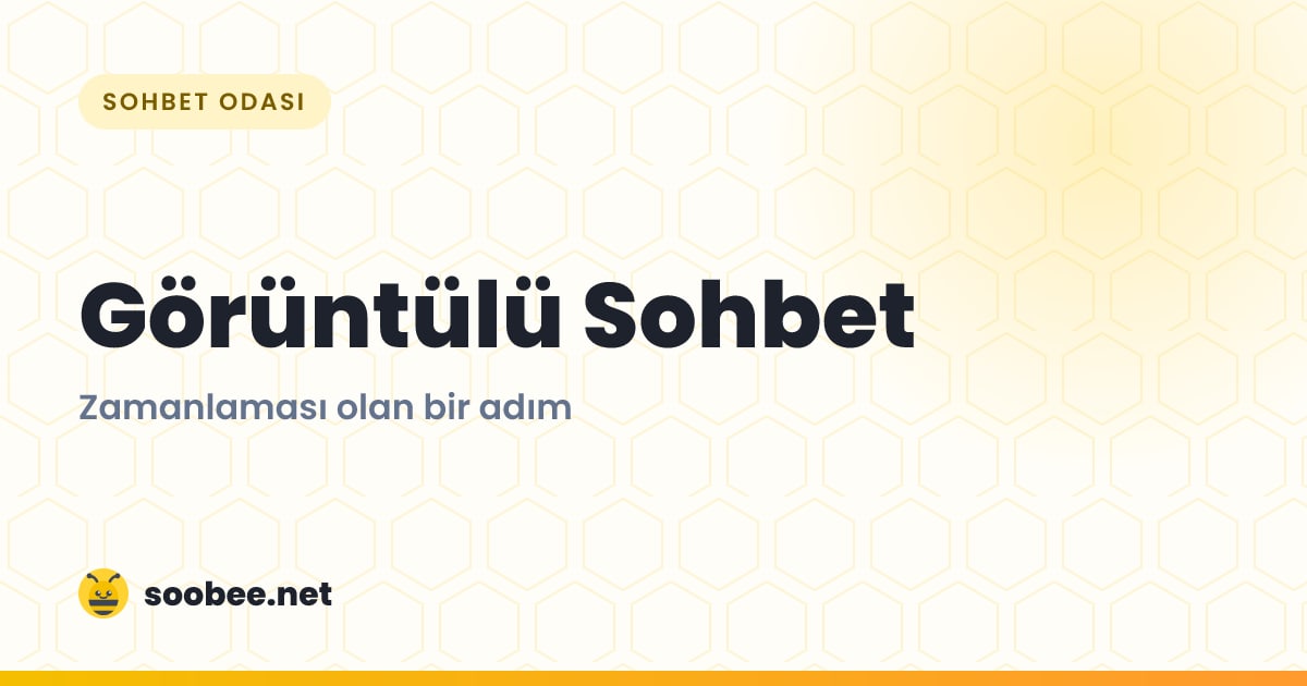 Görüntülü Sohbet — oda görseli