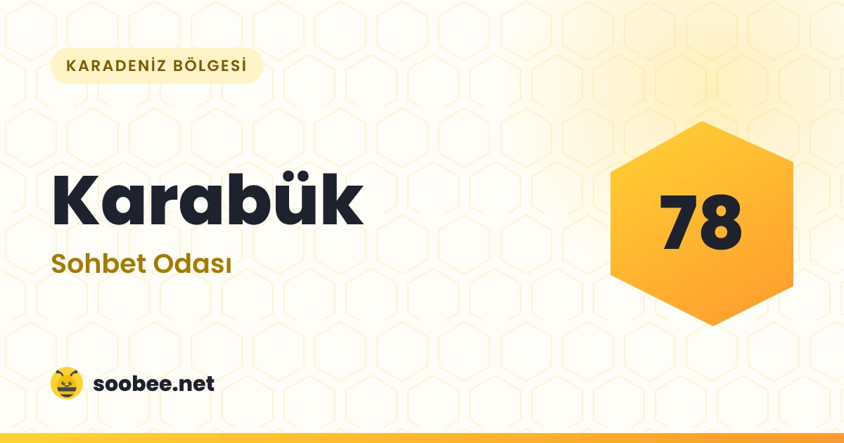 Karabük Sohbet — oda görseli