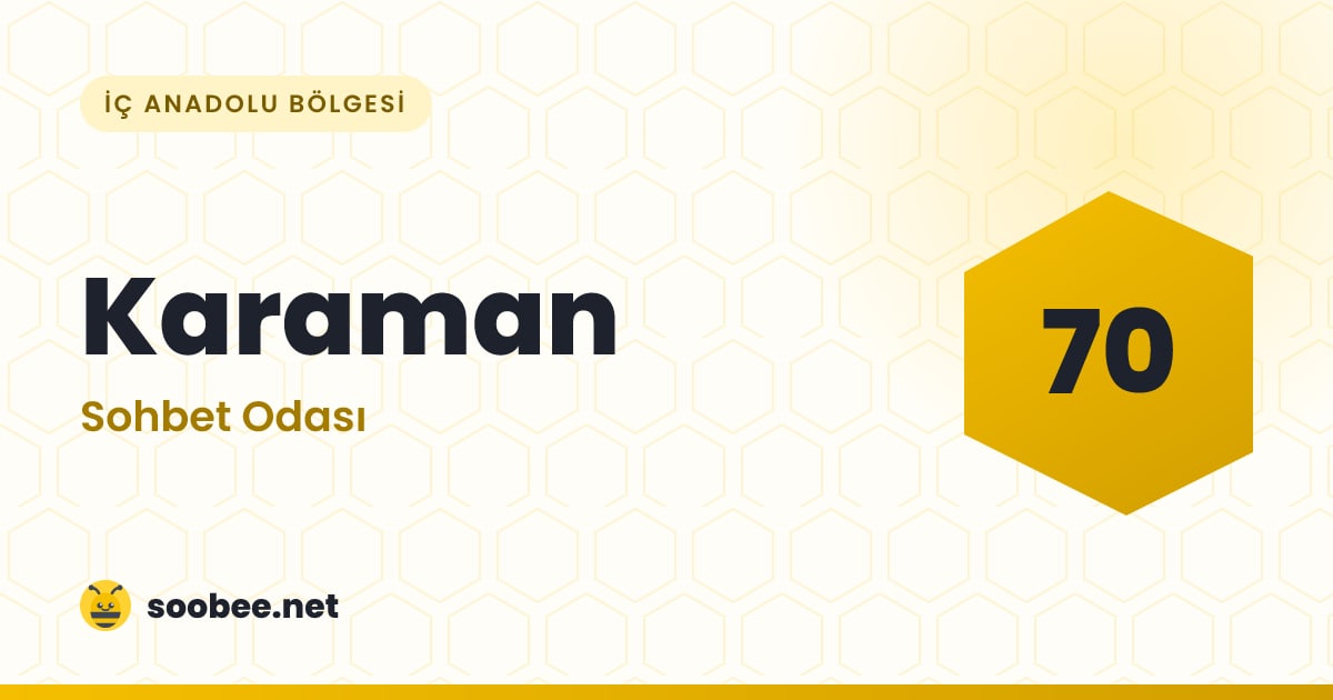 Karaman Sohbet — oda görseli