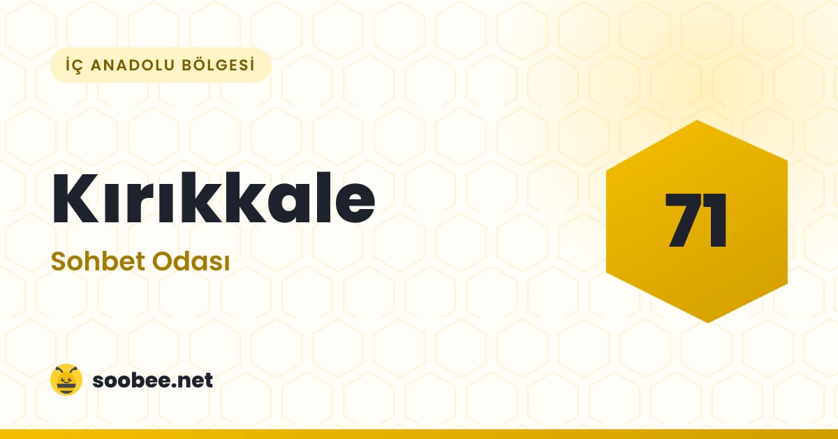 Kırıkkale Sohbet — oda görseli