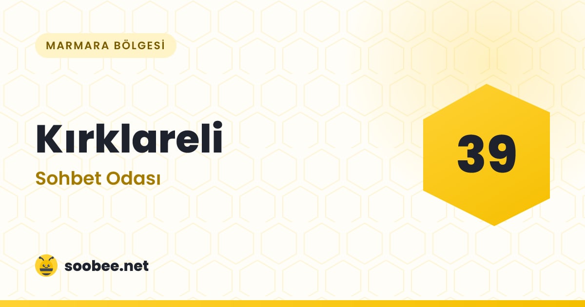 Kırklareli Sohbet — oda görseli