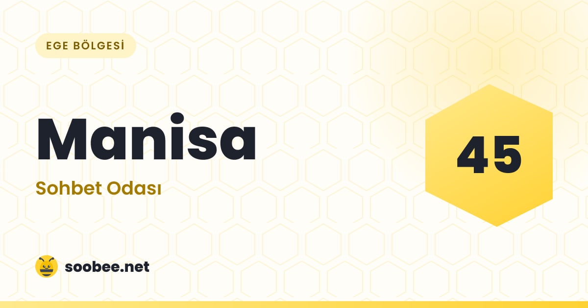 Manisa Sohbet — oda görseli