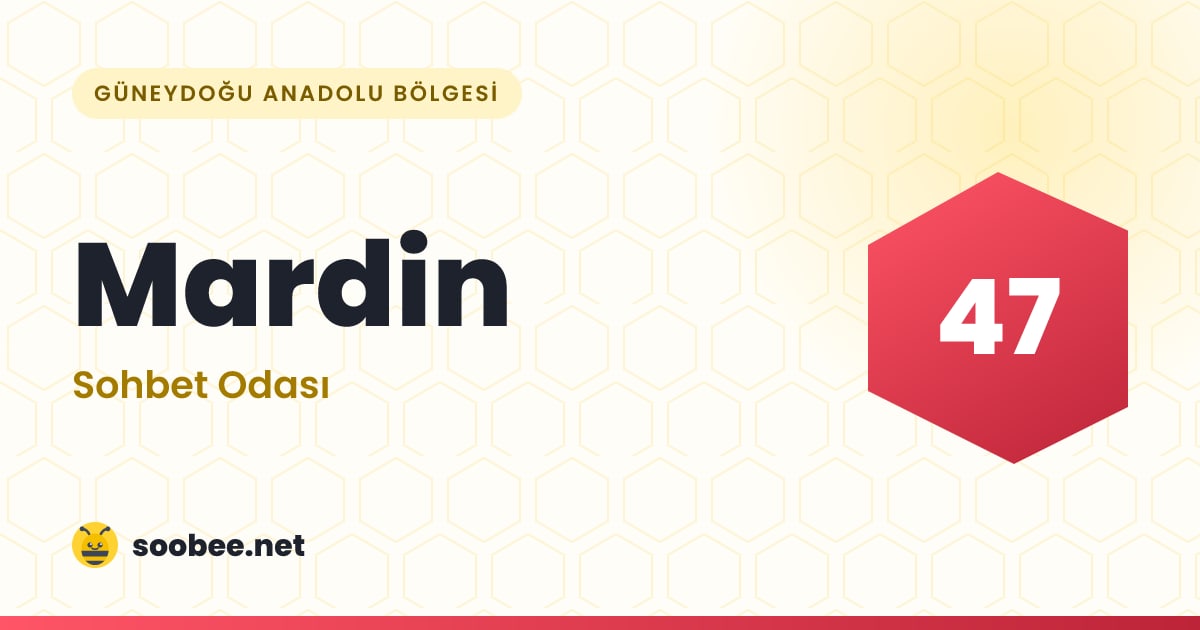 Mardin Sohbet — oda görseli