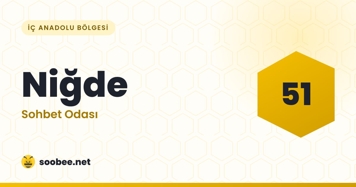 Niğde Sohbet — oda görseli
