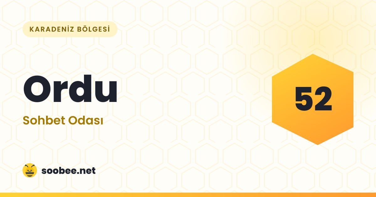 Ordu Sohbet — oda görseli