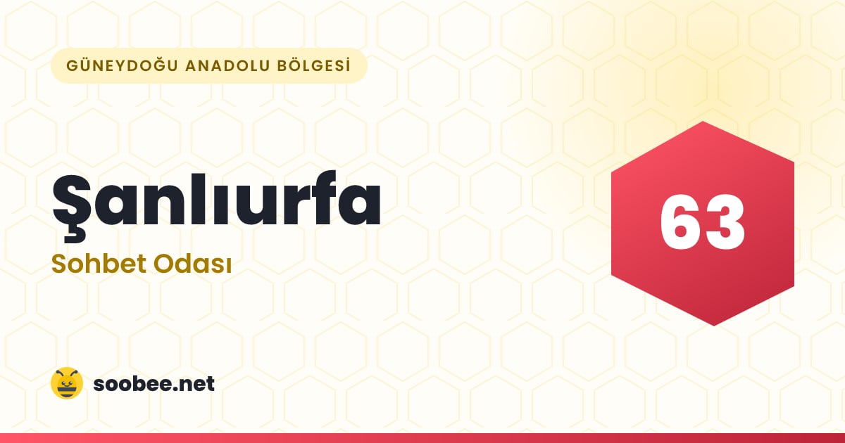 Şanlıurfa Sohbet — oda görseli