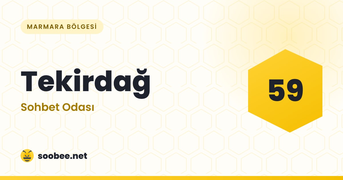 Tekirdağ Sohbet — oda görseli