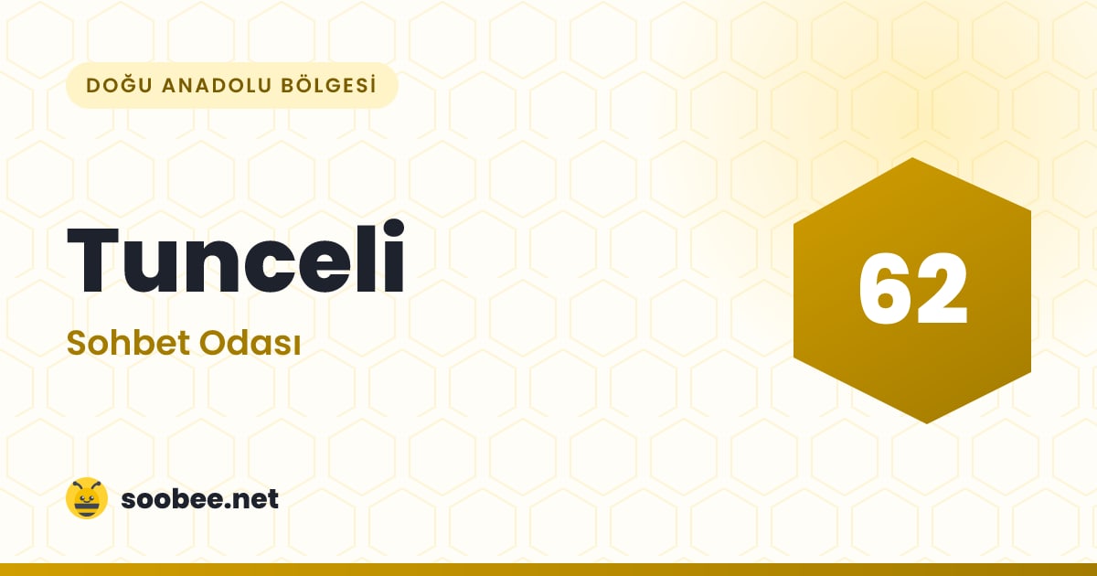 Tunceli Sohbet — oda görseli